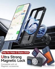 Motorola G Stylus 2025 Case Slim Matte Translucent Raised Camera Guard, Black