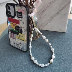 Beaded Phone Charm Y2K Kawaii Handmade Acrylic Lanyard Wrist Strap Keychain