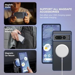 Google Pixel 7 Pro Case Translucent Matte Slim Shockproof Protective Cover for 6