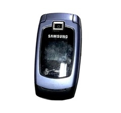 Samsung U340 Snap Verizon Blue Black Flip Cell Phone speakerphone mp3 Grade C