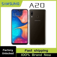 New Sealed-Samsung Galaxy A20 SM-A205U1 32GB+ 3GB Black 6.4&Prime; Unlocked Smartphone