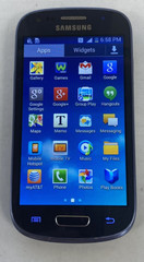 Samsung Galaxy S3 mini G730A Smartphone (AT&T Unlocked) – 8GB Blue 0622-08T