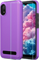 Cloud Mobile C8 Phone Case with Screen Protector, Slim Rugged Heavy Duty Cover