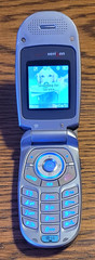 LG VX3400 – Navy Blue and Gray ( Verizon ) Rare Cellular Flip Phone