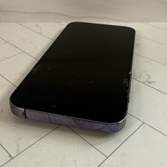 Apple iPhone 14 Pro Max 128 GB A2651 Purple Unlocked Cracked Screen LCD #H66