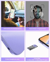 Note 21 Unlocked Phones, 8GB+128GB/1TB Expansion Android 14, Octa Core, 6.56 …