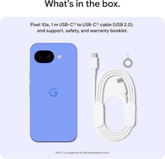 Google Pixel 10a GA10051-US 128GB Obsidian Unlocked Excellent