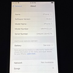 Apple iPhone 7 Black 128GB Network Locked A1778 MN9H2LL/A iOS