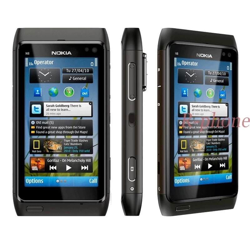 Original Nokia N8 N8-00 3G WIFI GPS 12MP Touchscreen 3.5&Prime; 16GB Smartphone US