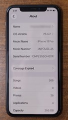 Apple iPhone 11 Pro 256GB A2160 Space Gray MWCM2LL/A Unlocked