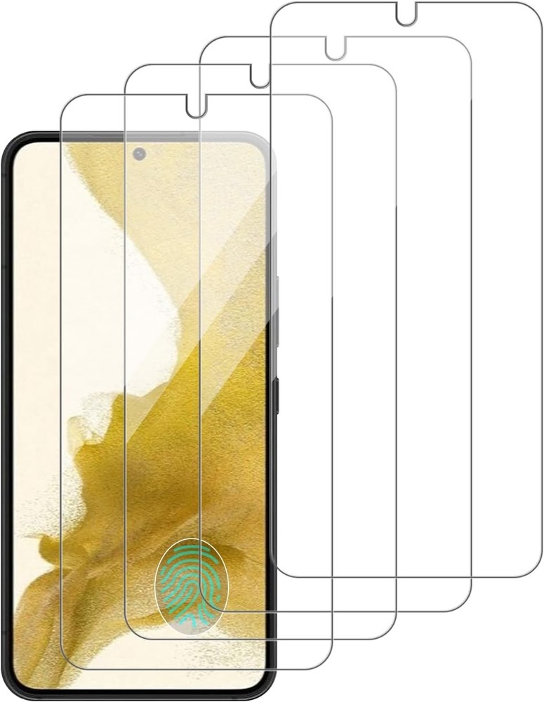 4-Pack Tempered Glass Screen Protector for Samsung Galaxy S22 6.1&Prime; Case Friendly