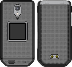 Case for CAT S22 Smart Flip (16GB)2.8 Touchscreen Rugged Cell Phone Case Black