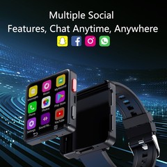 2.64&Prime; Larger Screen 4G Smart Watch Android 11 Dual Camera WIFI GPS 4+64G.