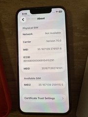 Mint Apple iPhone 13 Mini, 256GB, Red- Unlocked , Reset to Factory