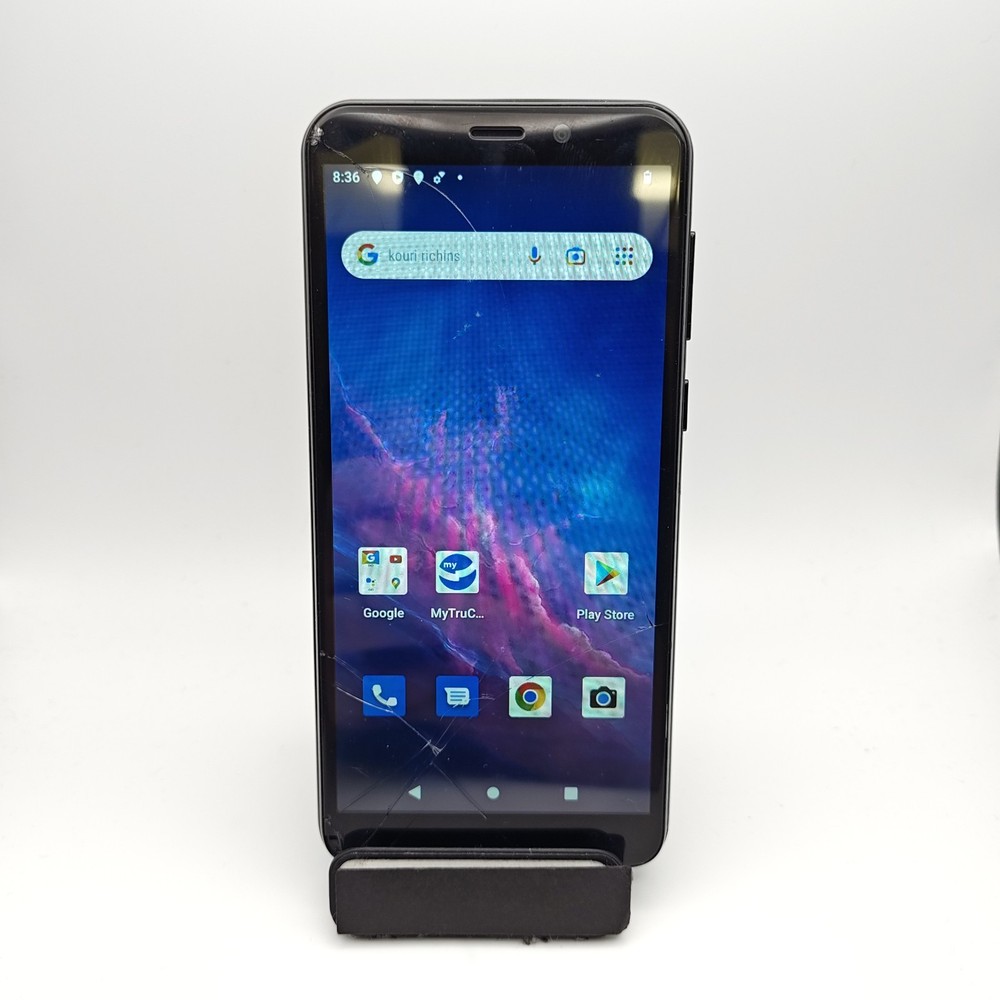 Cloud Mobile Stratus C7 Smartphone (Truconnect) – 16GB Black – CRACKED #3114
