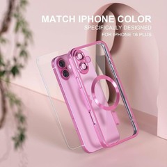 For iPhone 16 Plus Case With Military Grade Drop Proof Protective Cover Hot Pink