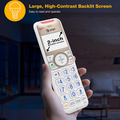 BL3112-3 3-Handset DECT 6.0 Cordless Phone for Home with Bluetooth Connect to Ce