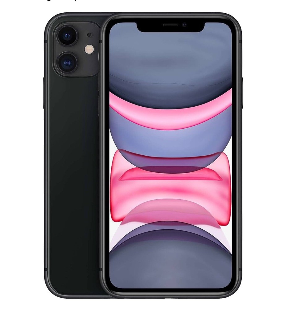 Apple iPhone 11 – 64 GB – Black (Unlocked) (Dual SIM (SIM + SIM))