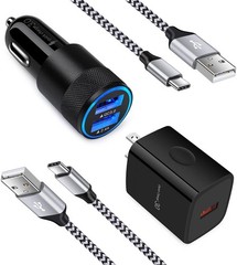 Fast 30W Type-C Fast Charger Adapter for Samsung Galaxy S26 S25 3ft Cable