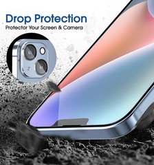 iPhone 14 6.1 2-Pack Clear Tempered Glass & Camera Lens Protectors