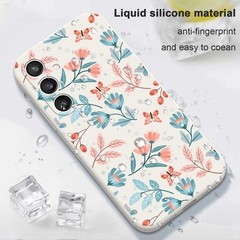 Samsung Galaxy S23 FE 5G Phone Cover Internal Flocking Soft Silicone Case – Leaf