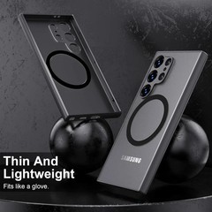 For Samsung Galaxy S25 Ultra Case with Shockproof Protection Back Cover, Black