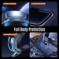 Shockproof Navy Blue Case for iPhone 17 Pro Max, 15FT Military Drop Protection