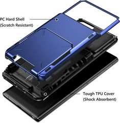 Wallet Case for Galaxy S22 Ultra with Hidden Pocket & 4 Credit Card Slots