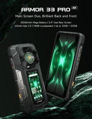 Ulefone Armor 33 Pro 5G AI Rugged Phone 32GB+512G 6.95&Prime; Night Vision Dual Screen