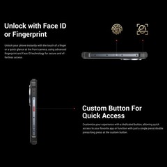 Unlock 4G LTE Rugged Phone Rear Screen Android 15 Outdoor Mobile FOSSiBOT F109S