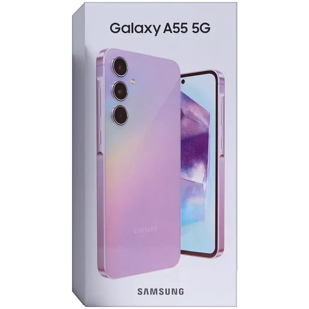 Samsung Galaxy A55 5G Awesome Lilac 256GB + 12GB Dual-SIM Unlocked GSM NEW
