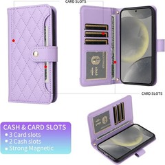 Phone Case & Tempered Glass Screen Protector for Samsung Galaxy A05s/A05 Purple