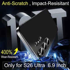 Camera Lens Protector for Samsung Galaxy S26 Ultra, Black Metal Alloy