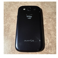 Samsung Galaxy S III Verizon Smartphone Black 16GB SCH-1535 4.8in Used