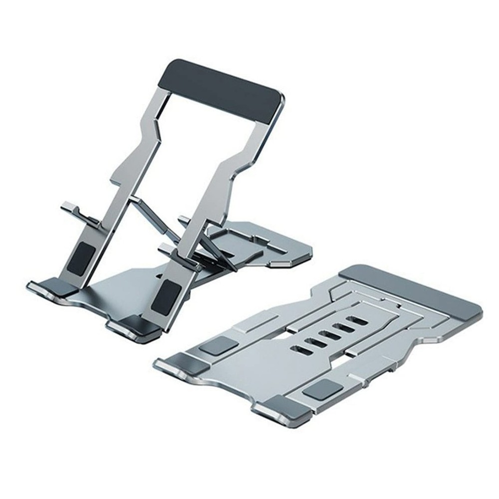 QiBok Aluminum Alloy Foldable Phone Stand, Portable Cell Stand for Grey