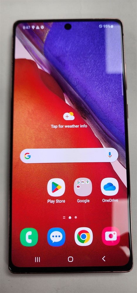 Samsung Galaxy Note 20 5G 128GB Bronze SM-N981U (AT&T) -GSM World Phone- CF0091