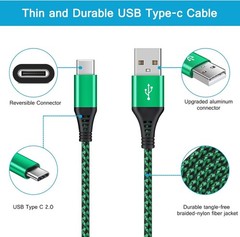 4-Pack 6FT USB-C Fast Charger Adapter for Samsung Galaxy S25 Ultra/S24