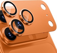Camera Lens Protector for iPhone 17 Pro Max – Metal Aluminum Alloy, Orange Titan