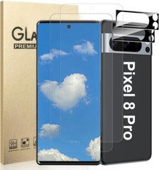 4in1 Screen Protector for Google Pixel 8 Pro Screen and Camera Lens Protector 9H