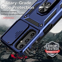 1. For Samsung Galaxy A25 5G Case, Soft Silicone Rubber Bumper, Kickstand 2. F