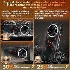 OUKITEL WP55S Rugged Phone 24GB+256GB 11000mAh 64MP Android 15 NFC 4G 6.68&Prime; FHD+