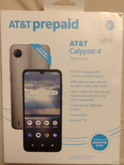 AT&T Calypso 4 Prepaid Smartphone Vapor Gray 6.1&Prime; Android 13 8MP 3000mAh