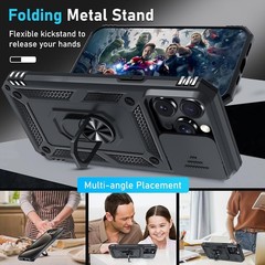 Case for iPhone 15 Pro Max Phone Cover Heavy Duty Shockproof Full Body Black