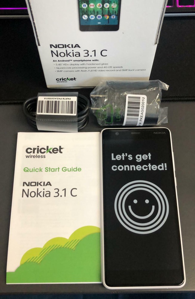 Cricket Wireless Nokia 3.1 C – 32GB – Snow White