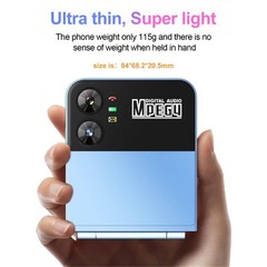 Unlocked SERVO 4 SIM Card Foldable Mobile Cell Phones Dial Torch Magic Voice