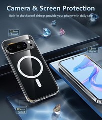 Case for Google Pixel 10 & Pixel 10 Pro Magnetic Clear Slim Anti-Drop Shockproof