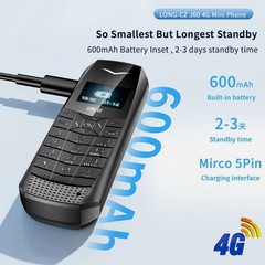 J60 Unlocked Simple Mini Mobile Cell Phones Card Dial 4G GSM Bluetooth MP3 Phone