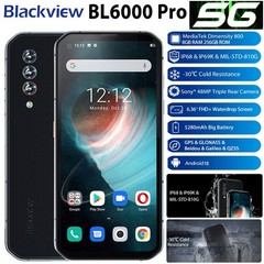 Global 5G Blackview BL6000 Pro Rugged Phone Android Waterproof Octa Core 8+256GB