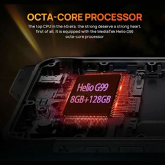 4G LTE Android 13 Rugged Smartphone NFC Mobile Waterproof 128G POC UNIWA W999