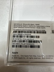 Apple iPhone SE 2nd Gen A2275 (CRICKET WIRELESS) 128gb Black – NEW SEALED